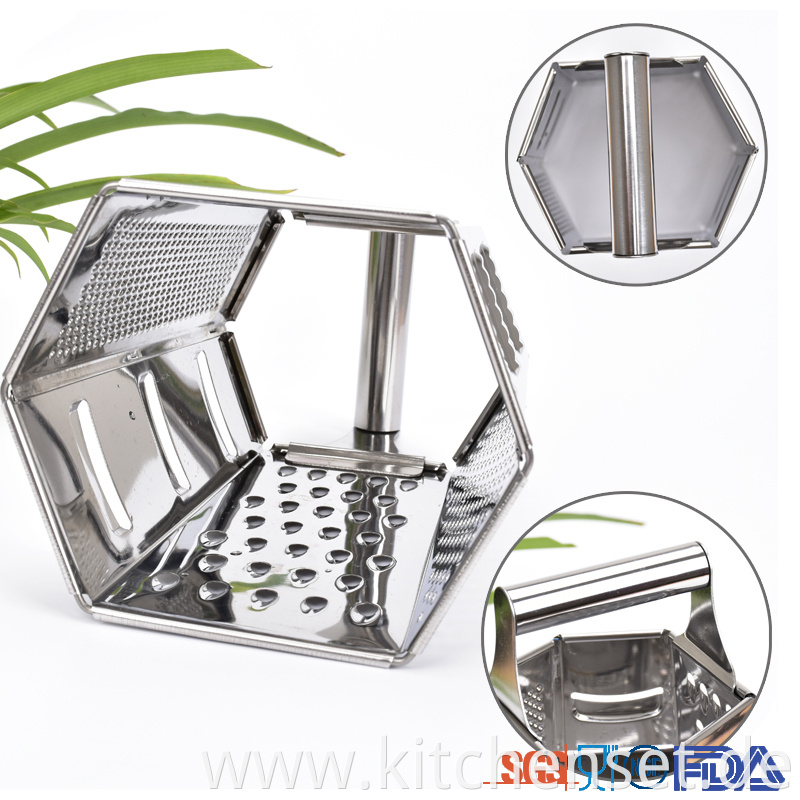 Metal Grips 6 In 1 Kitchen Grater